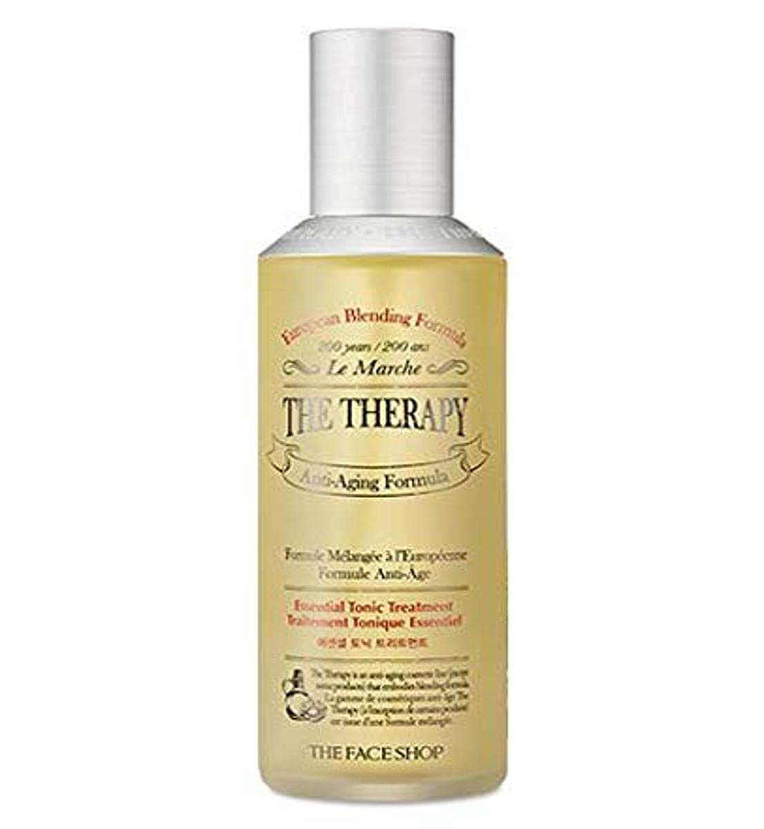 THE FACE SHOP The Therapy Essential tonic Treatment | Toner & Treatment & Emulsion All-In-1 for Skin Texture Smooth & Effective Hydration | Anti-Aging Moisture Formula, 5.07 Fl Oz