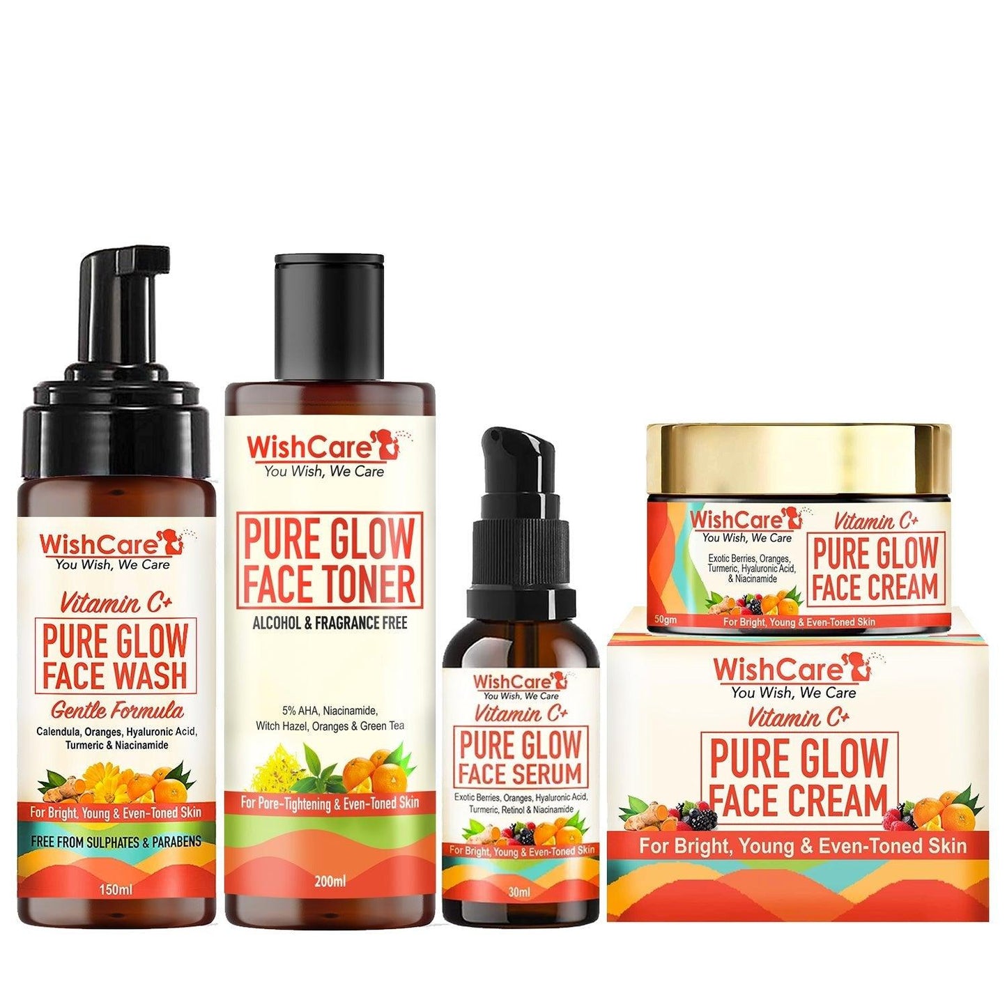 Wishcare-Vitamin C+ Pure Glow Face Combo