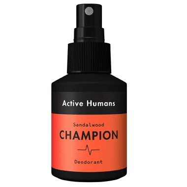 Active Humans Champion Deodorant Spray - Sandalwood (60 mL)