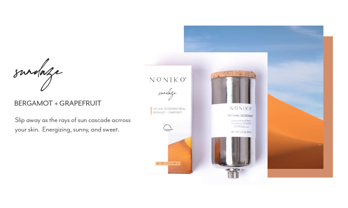 Refill for Natural Deodorant -  Zero Waste Deodorant, All Natural, Plastic Free, 2.3 oz